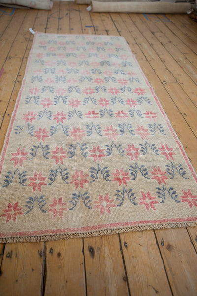 3x7.5 Vintage Distressed Oushak Rug Runner by Old New House® - product image 4 for Resin Society