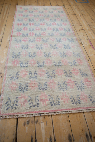 3x7.5 Vintage Distressed Oushak Rug Runner by Old New House® - product image 6 for Resin Society