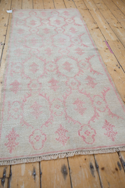 2.5x6.5 Vintage Distressed Oushak Rug Runner by Old New House® - product image 5 for Resin Society