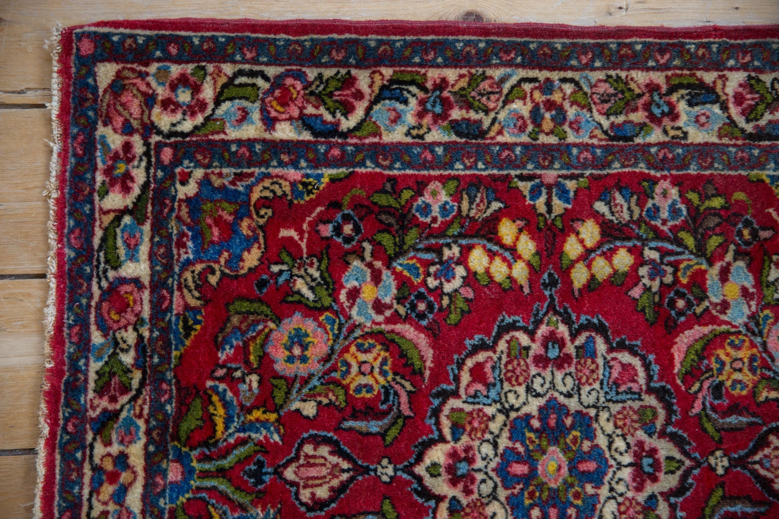 2.5x2.5 Vintage Qazvin Square Rug Mat
