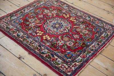 2.5x2.5 Vintage Qazvin Square Rug Mat
