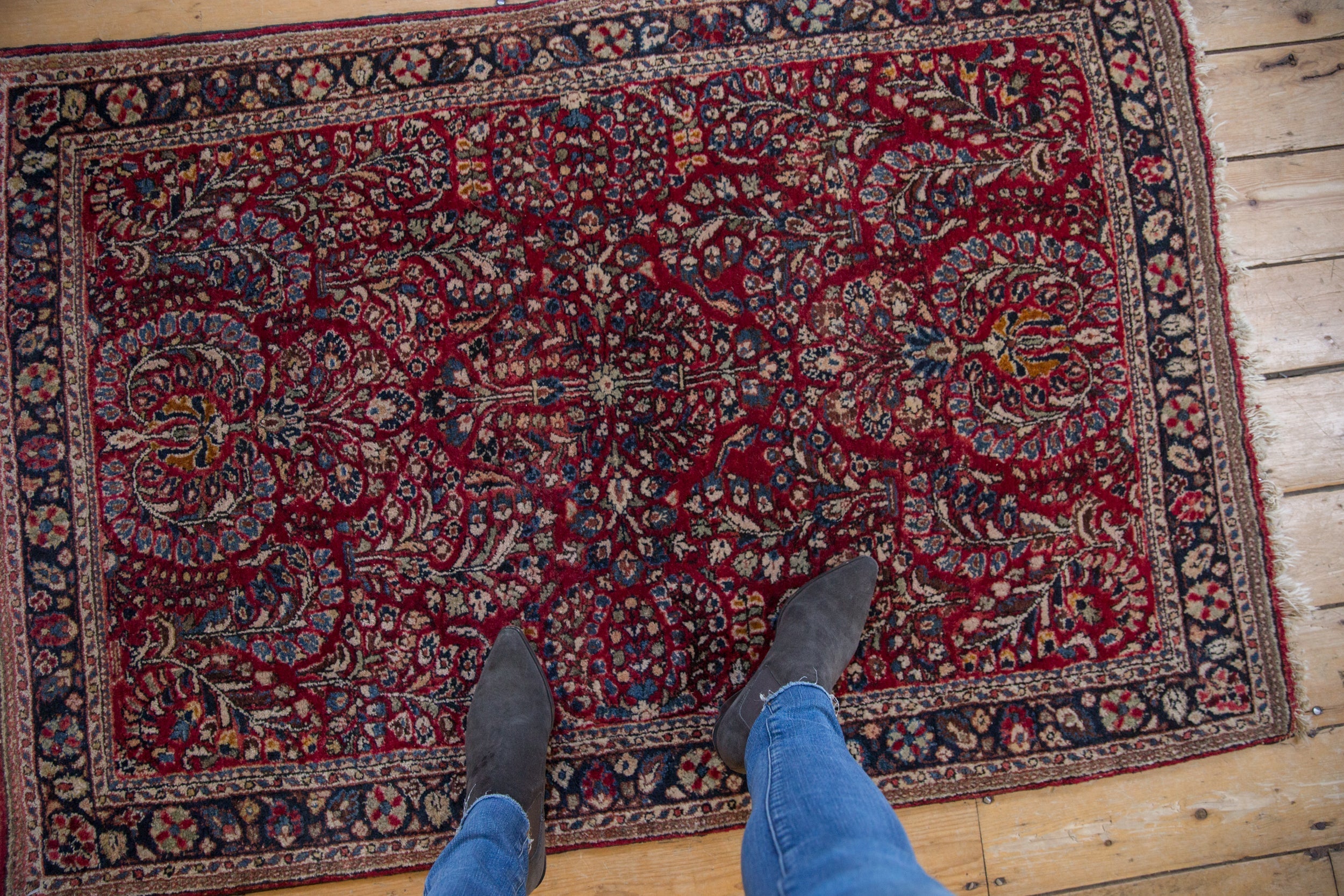 3.5x5 Vintage Sarouk Rug by Old New House® - product image 2 for Resin Society