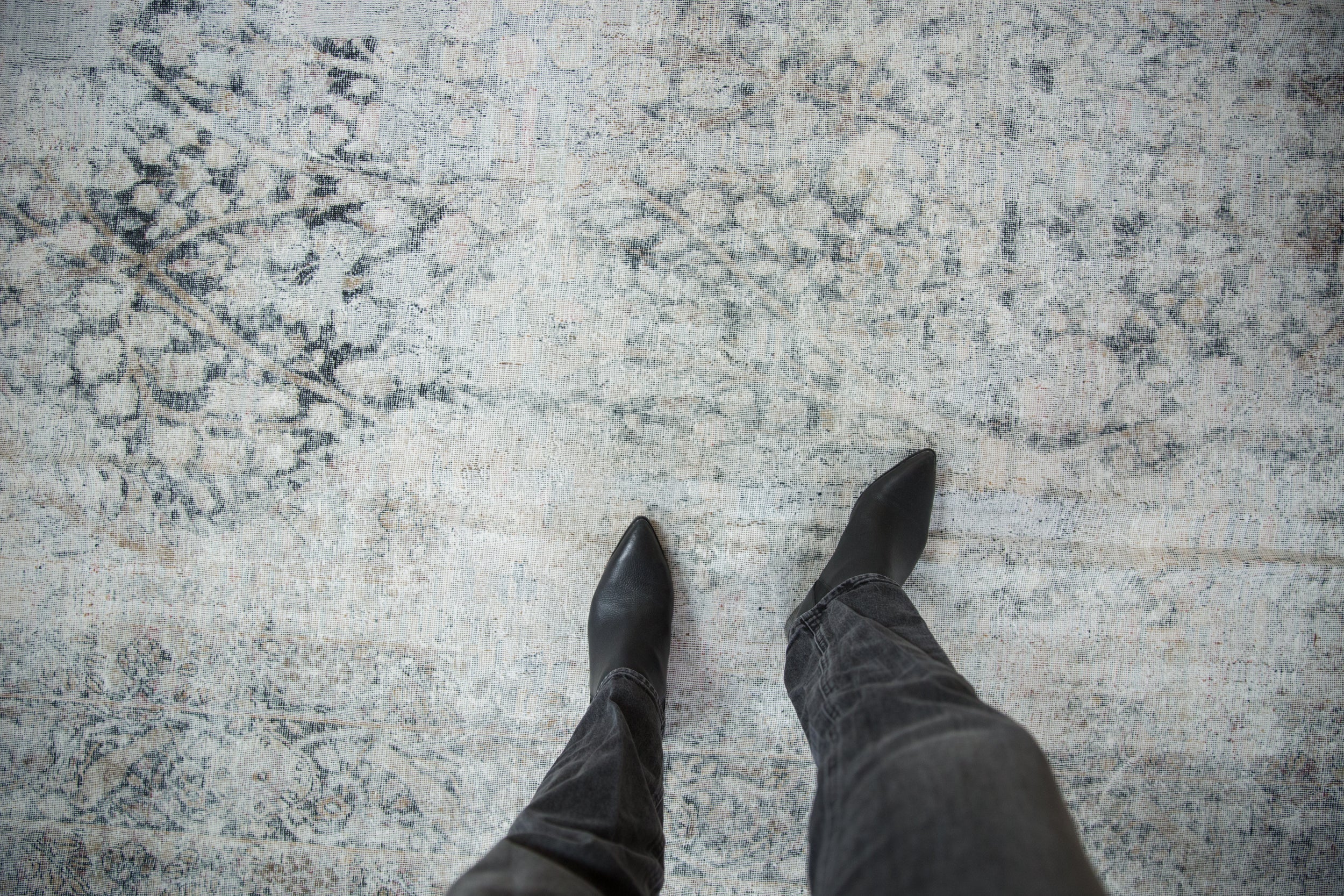 8.5x13.5 Antique Distressed Kerman Carpet by Old New House® - product image 2 for Resin Society