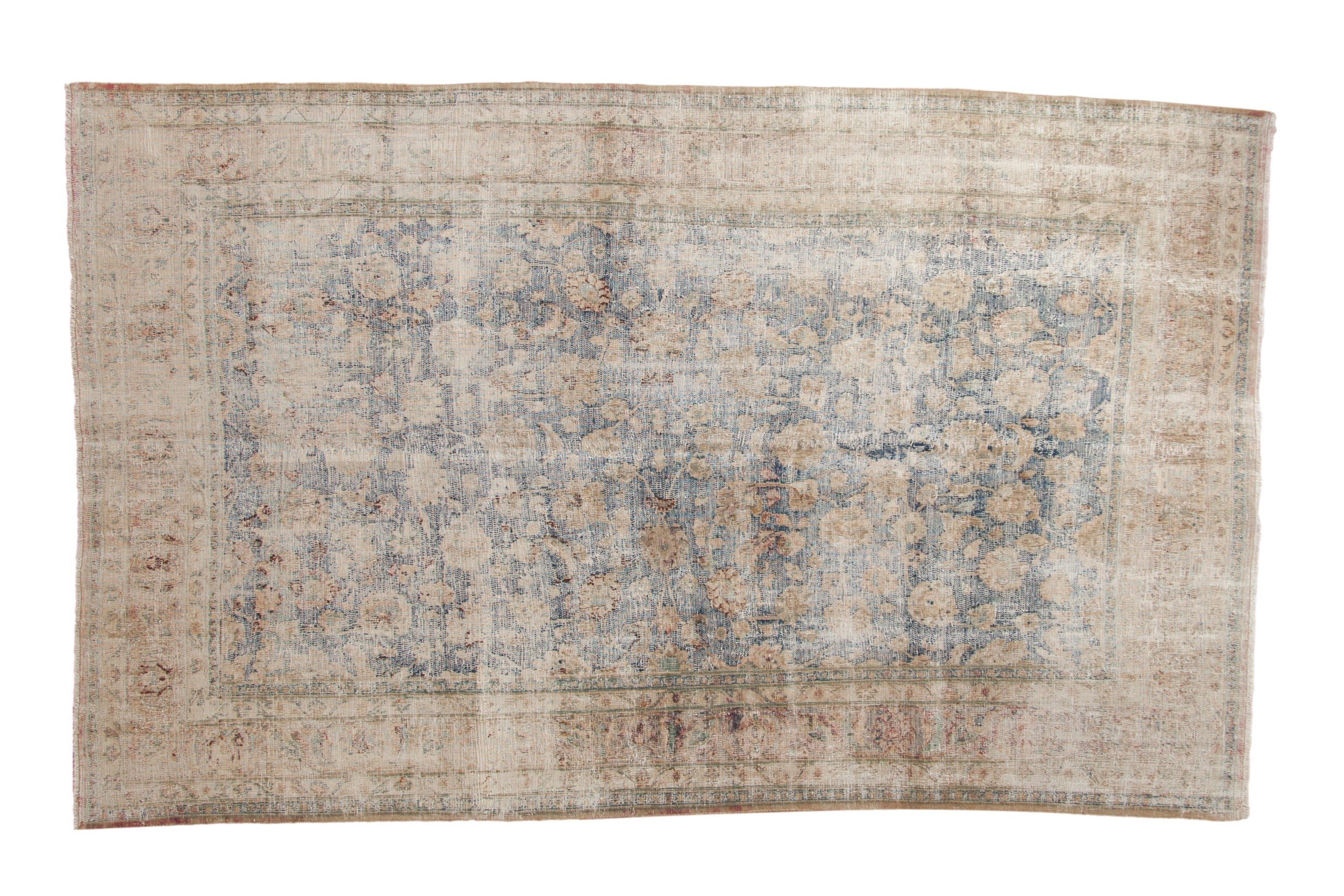 RESERVED 6.5x10.5 Vintage Distressed Meshed Carpet
