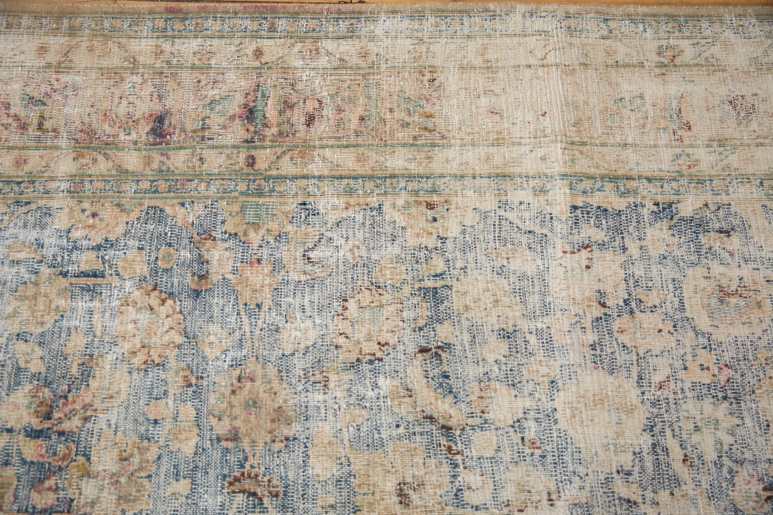 RESERVED 6.5x10.5 Vintage Distressed Meshed Carpet