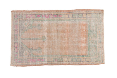 2x3 Vintage Distressed Oushak Rug Mat