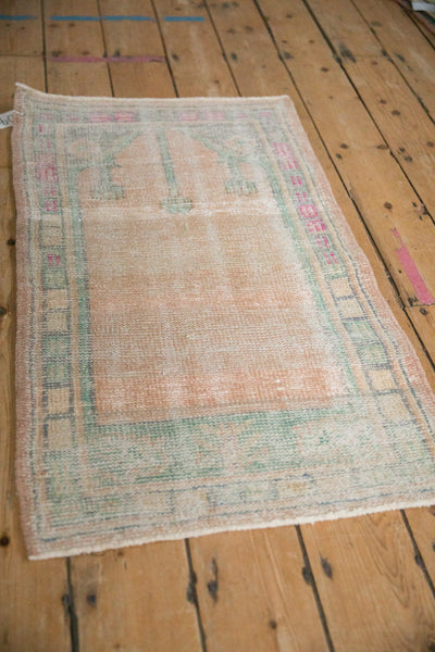2x3 Vintage Distressed Oushak Rug Mat