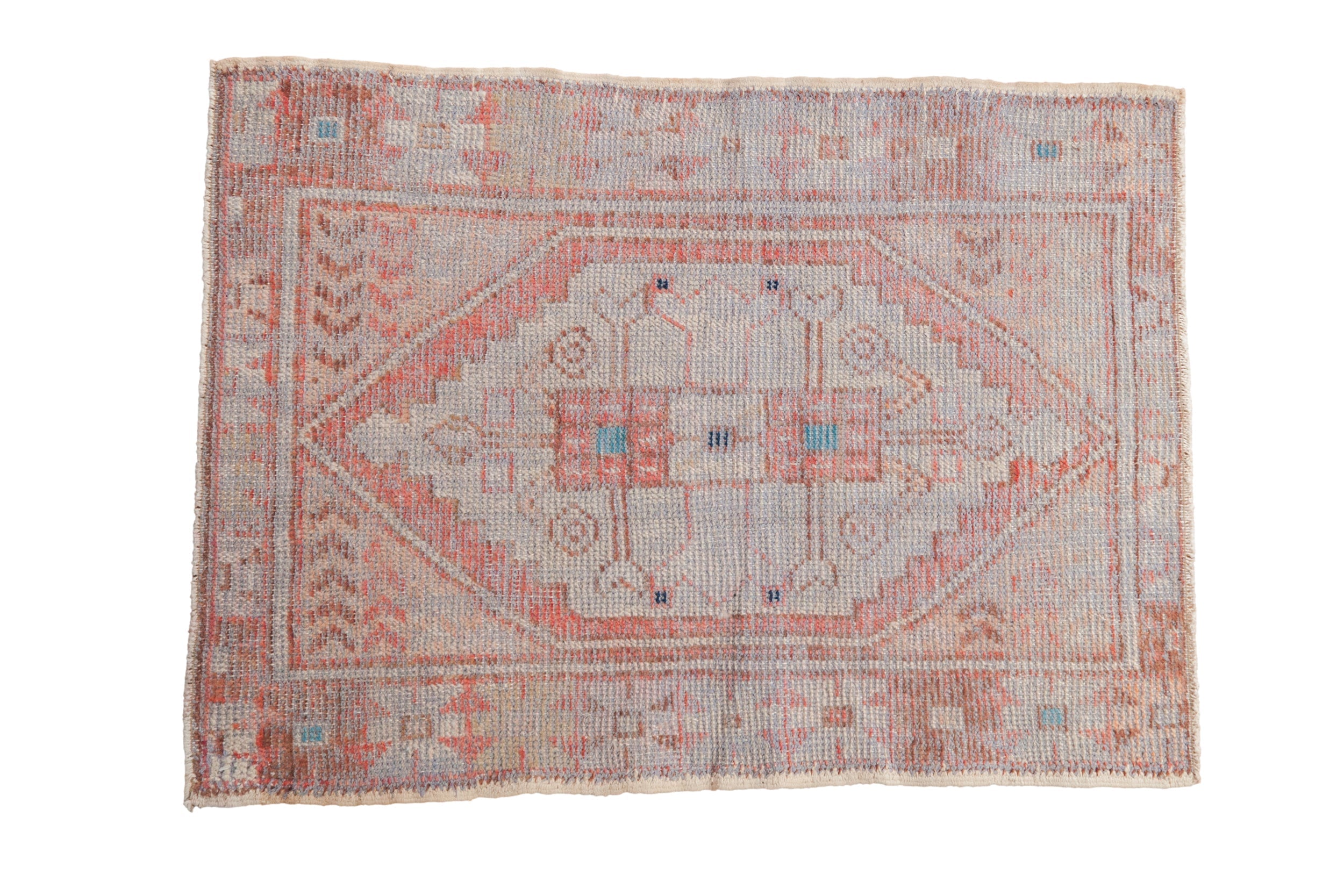 2.5x3.5 Vintage Distressed Oushak Rug