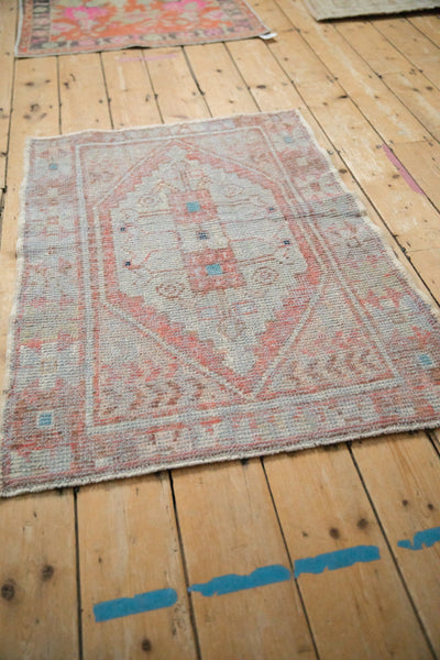 2.5x3.5 Vintage Distressed Oushak Rug