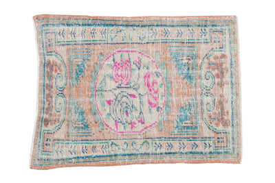 2.5x3.5 Vintage Distressed Oushak Rug