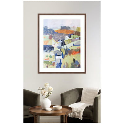 Framed Art Worlds View by Giuliana Lazzerini, 22x26