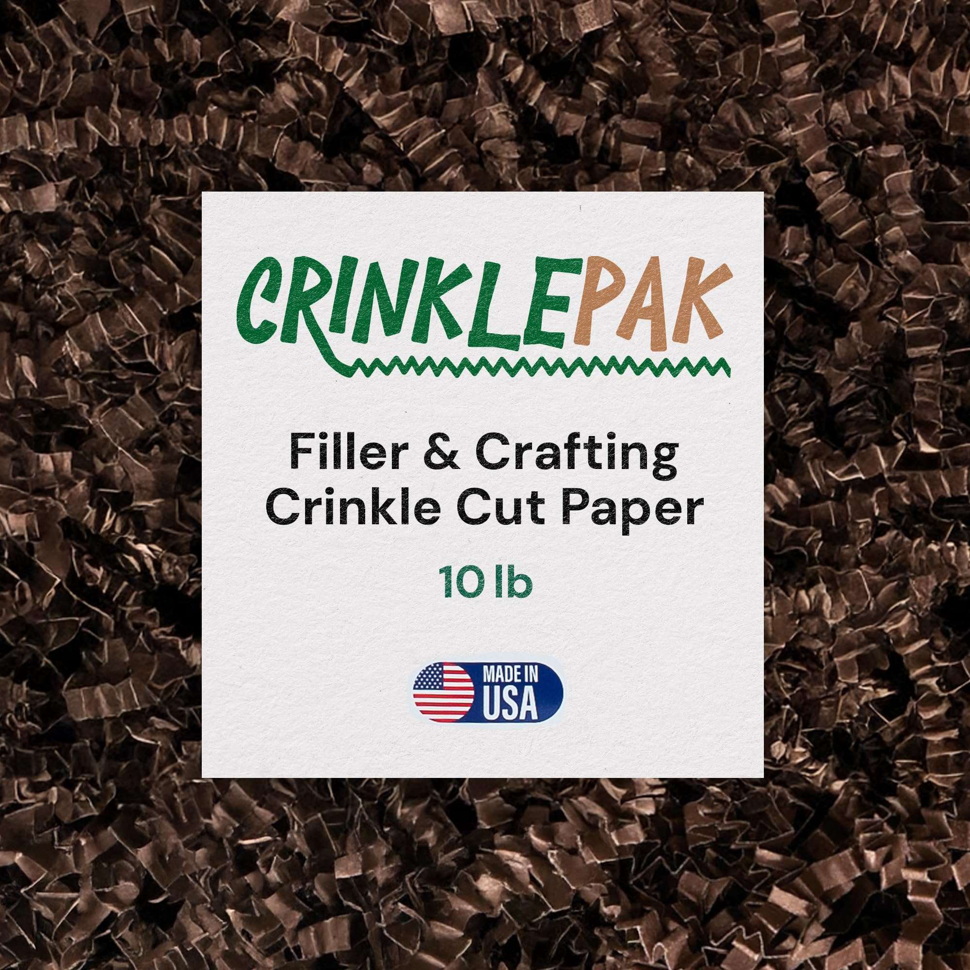 10LB Chocolate Crinkle Paper by CrinklePak - main product image for Resin Society