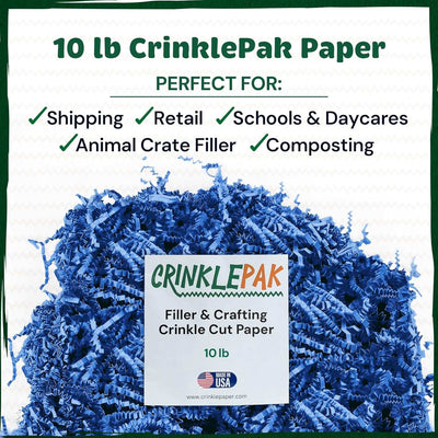 10 LB Blue Crinkle Paper by CrinklePak - product image 2 for Resin Society