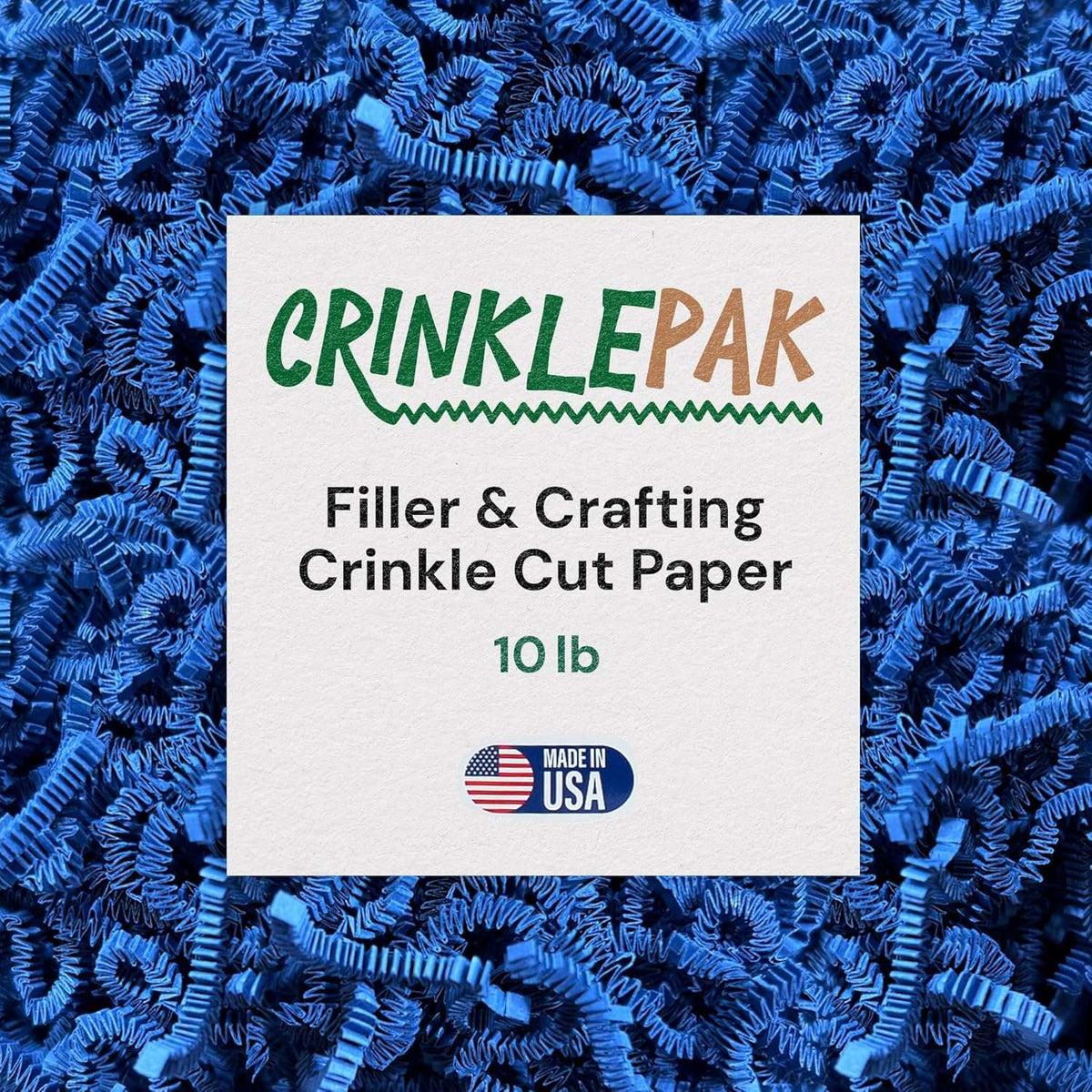 10 LB Blue Crinkle Paper by CrinklePak - main product image for Resin Society