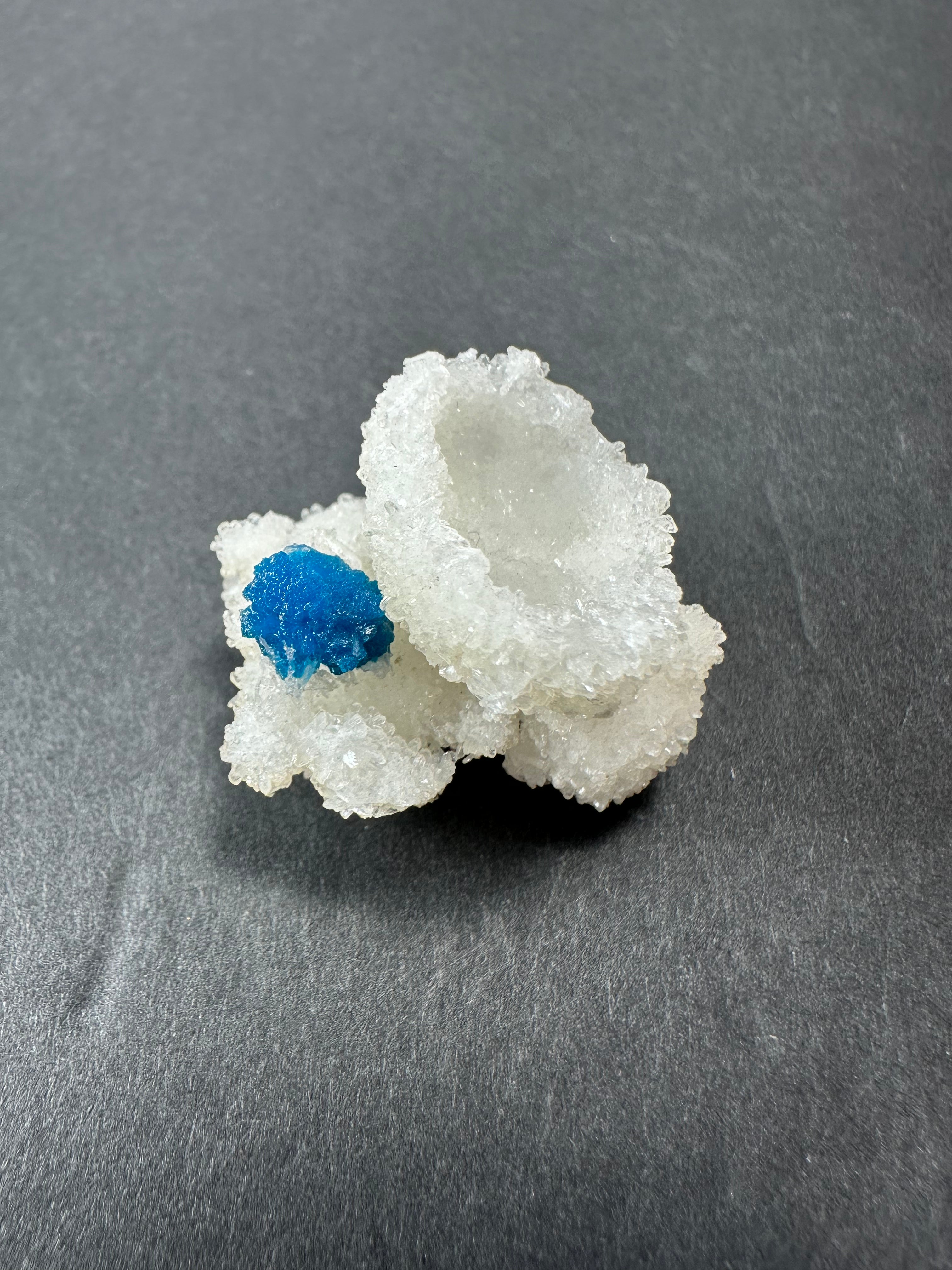 Cavansite Ball 'Floaters' on Stilbite MD by Rare Earth Gallery