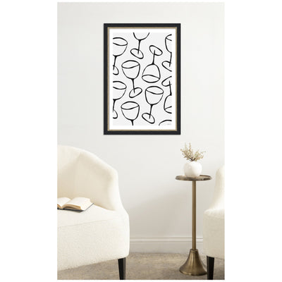 Wine Everywhere by Gabrielly Guedes Framed Wall Art Print