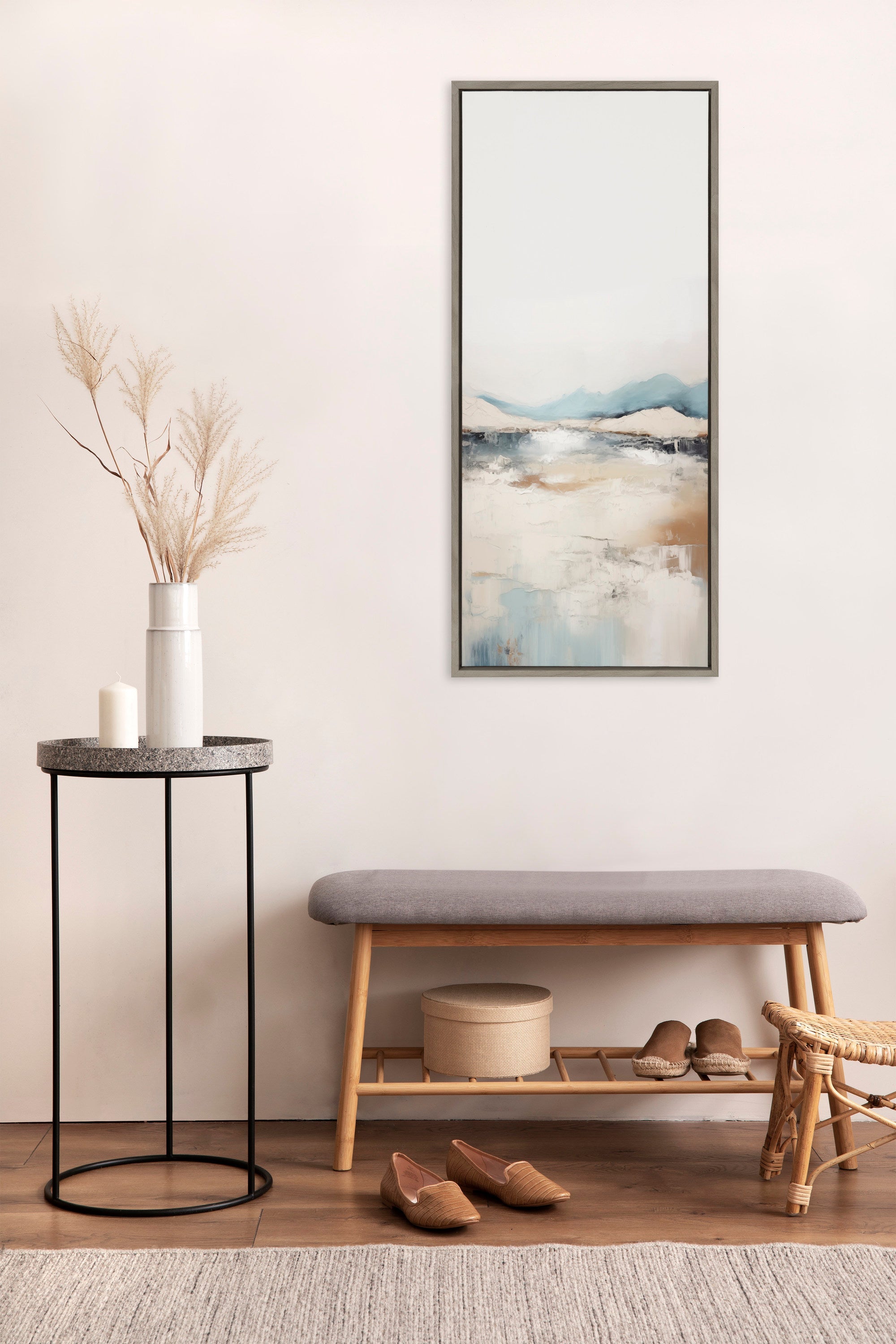 Sylvie Tranquil Landscape IV Framed Canvas by Amy Lighthall