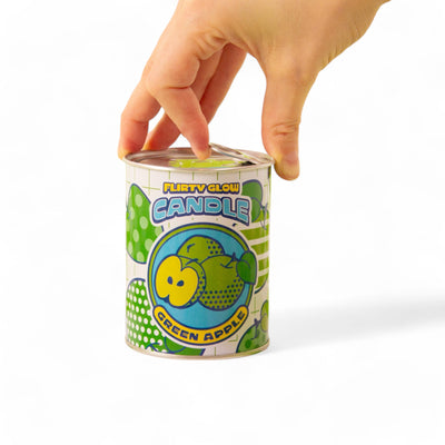 Flirty Glow Green apple candle detail image - Resin Society