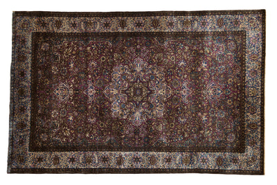 4x7 Antique Silk Kashan Rug by Old New House® - main product image for Resin Society