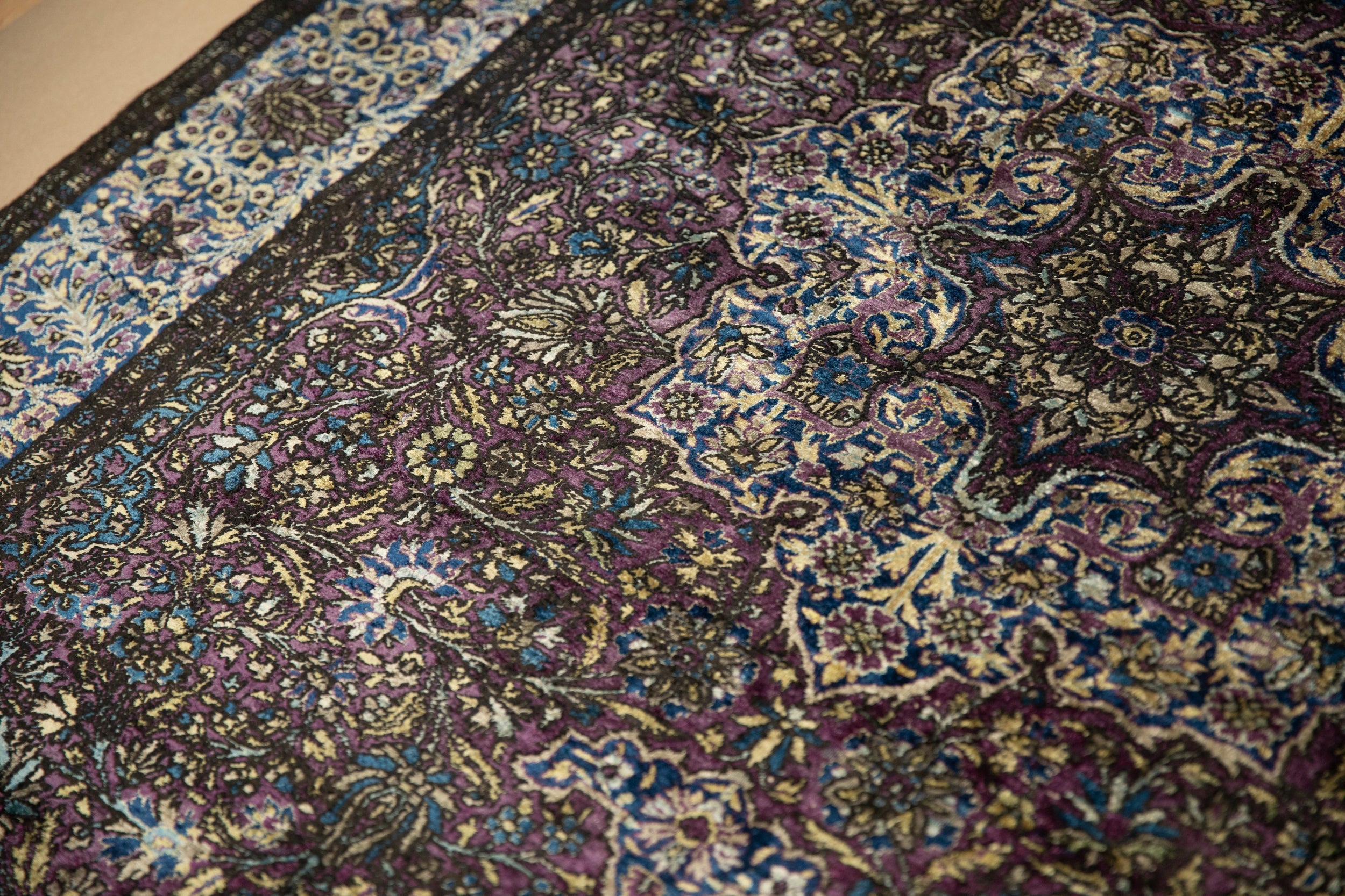 4x7 Antique Silk Kashan Rug by Old New House® - product image 9 for Resin Society
