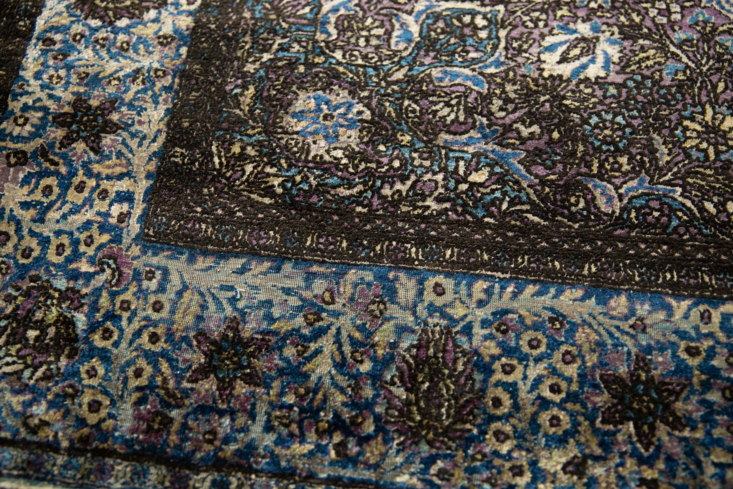 4x7 Antique Silk Kashan Rug by Old New House® - product image 16 for Resin Society