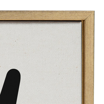Sylvie Modern Botanical Neutral Abstract 1 Framed Canvas