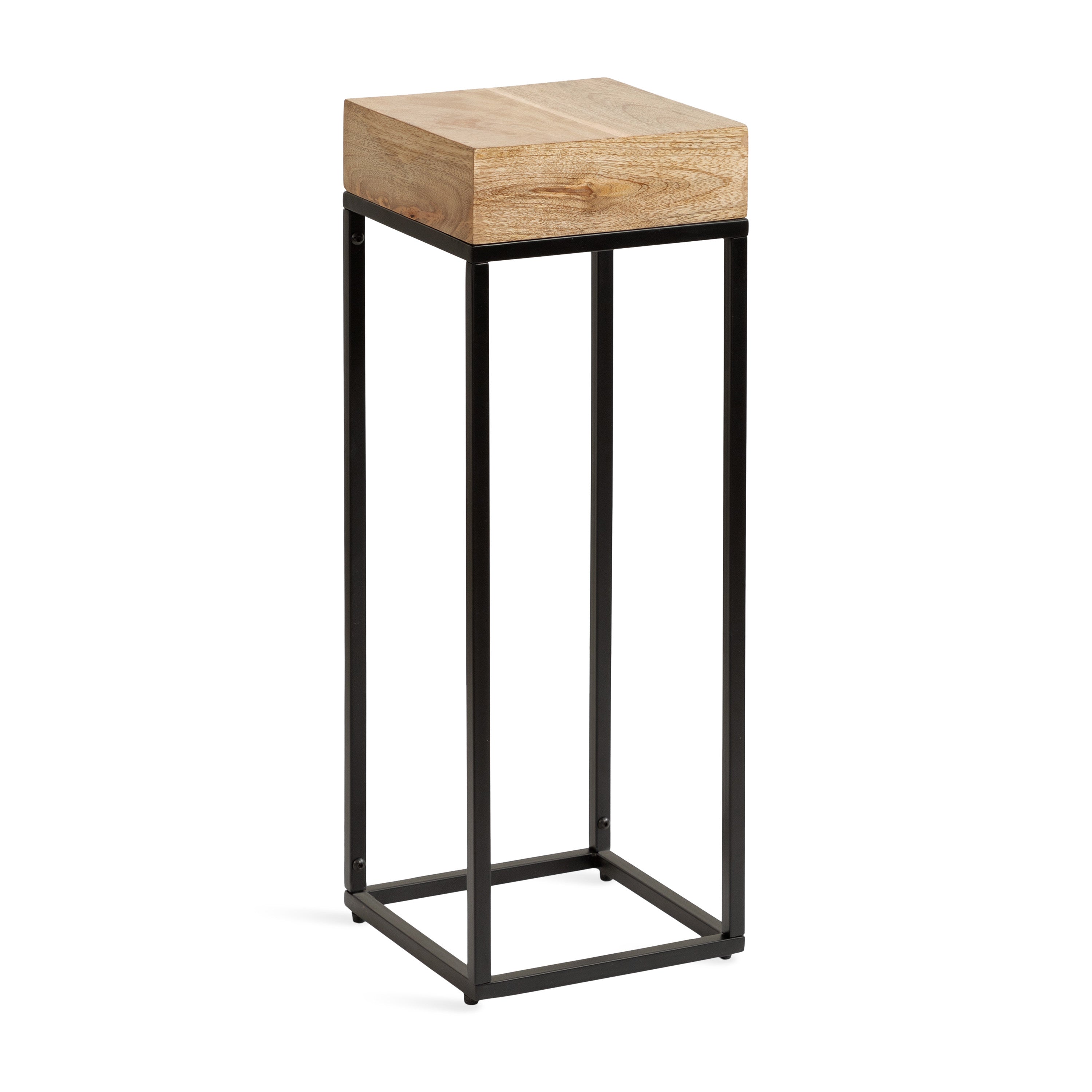 Karlsen Wood and Metal Slim Side Table