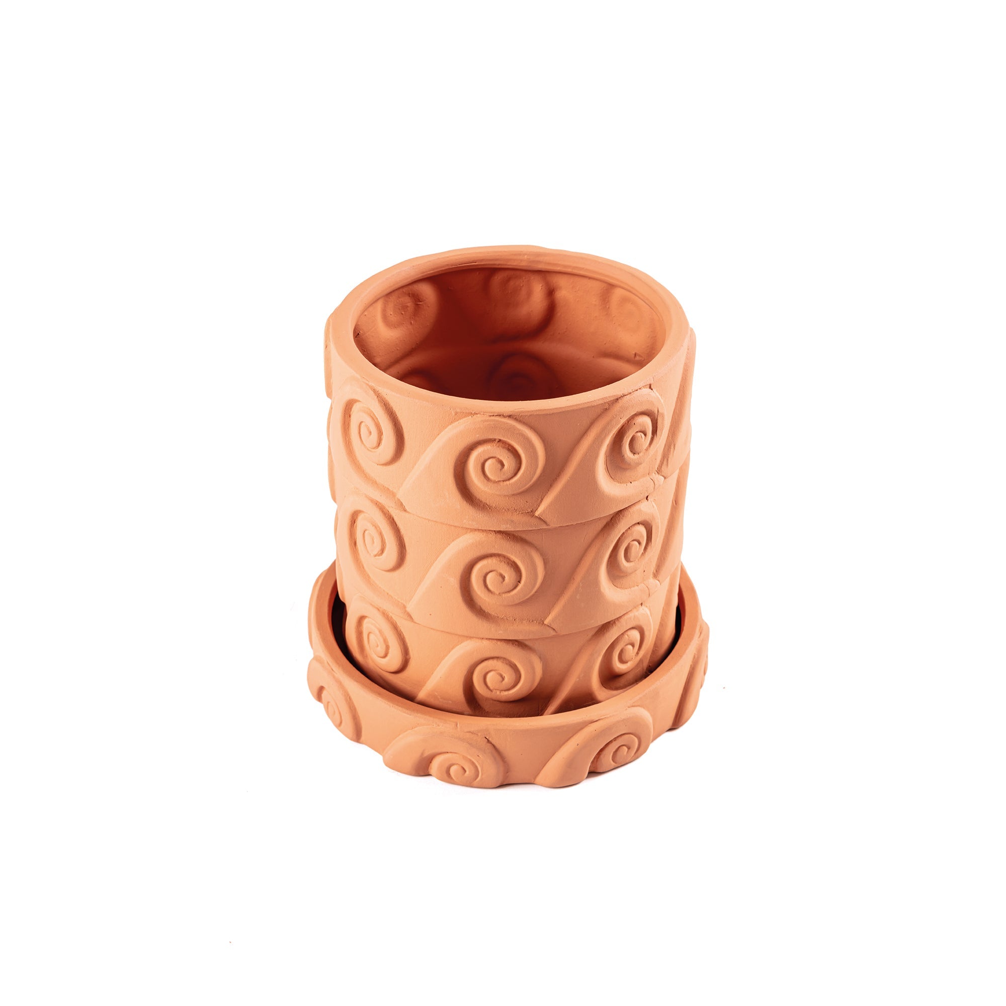 Magna Graecia Terracotta vase Onda detail image - Resin Society