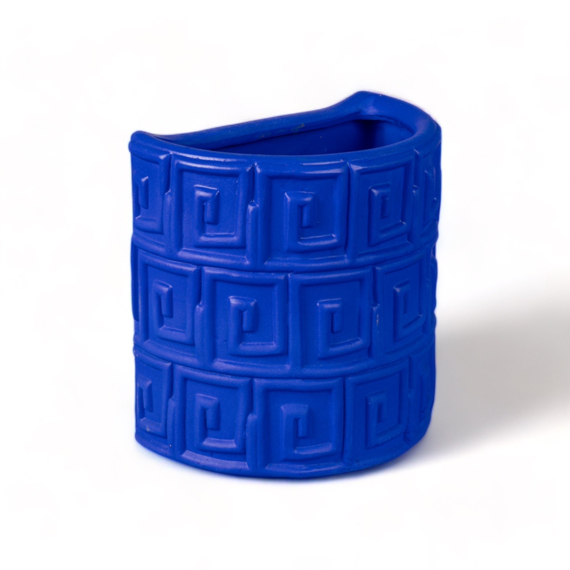 Terracotta Wall Vase Greche Blue by DEKOR - product image 2 for Resin Society