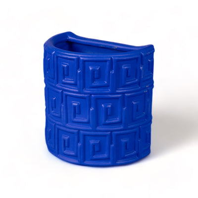 Terracotta Wall Vase Greche Blue by DEKOR - product image 3 for Resin Society