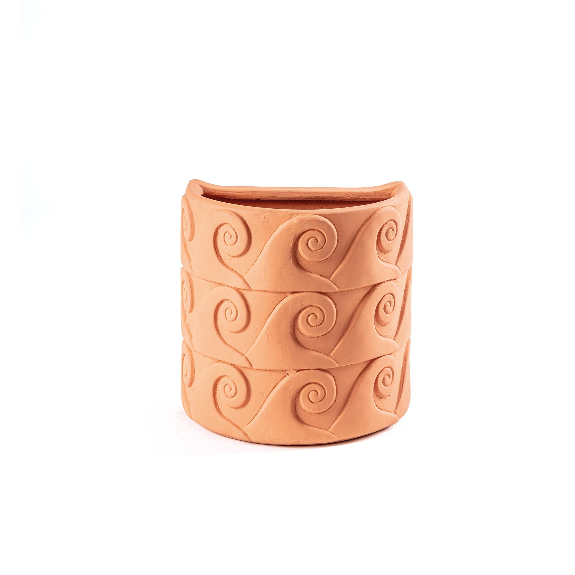 Magna Graecia Terracotta Wall vase Onde by DEKOR - Resin Society