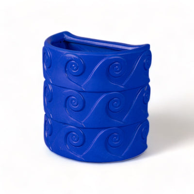 Terracotta Wall Vase Onde Blue by DEKOR - product image 3 for Resin Society