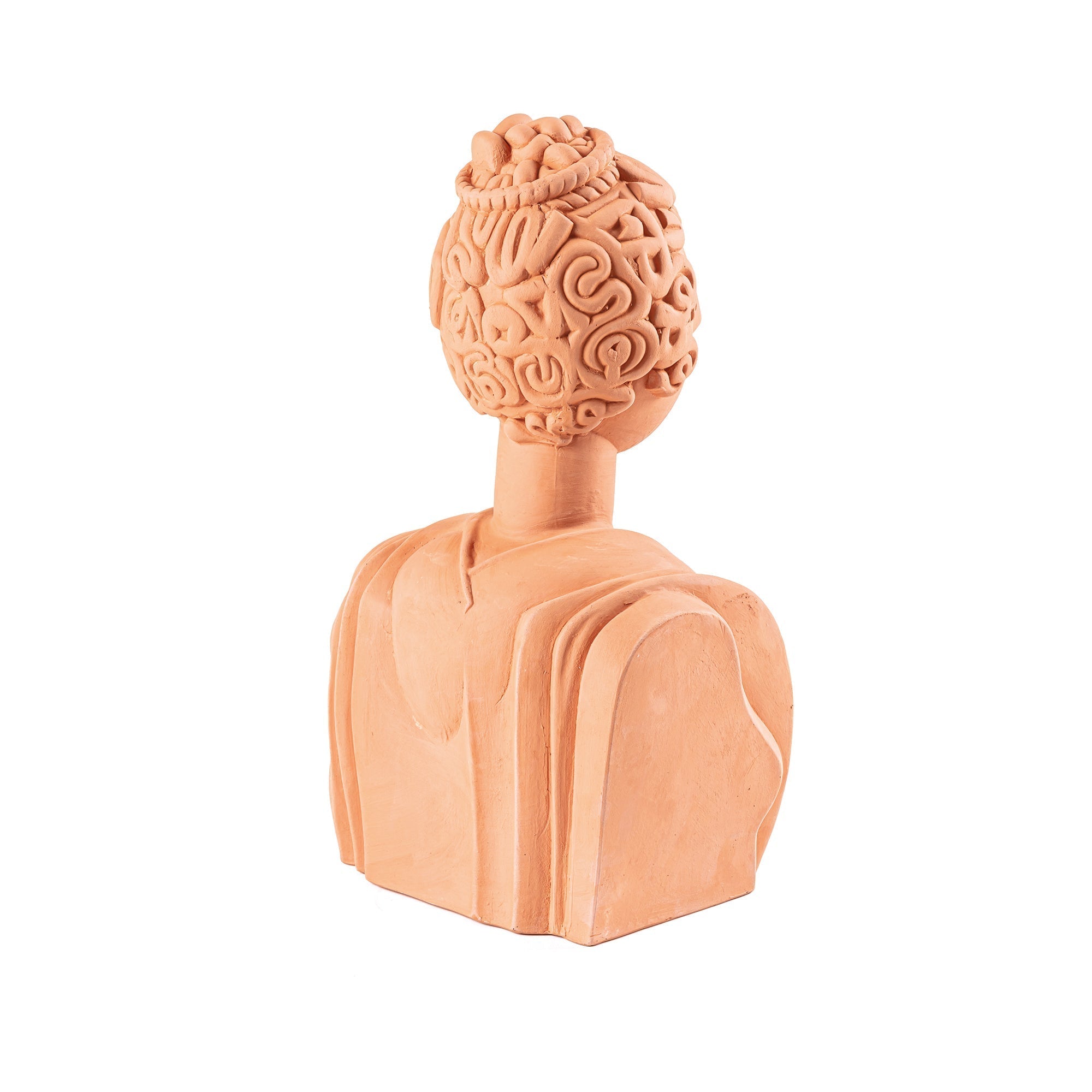 Magna Graecia Terracotta Bust Poppea detail image - Resin Society