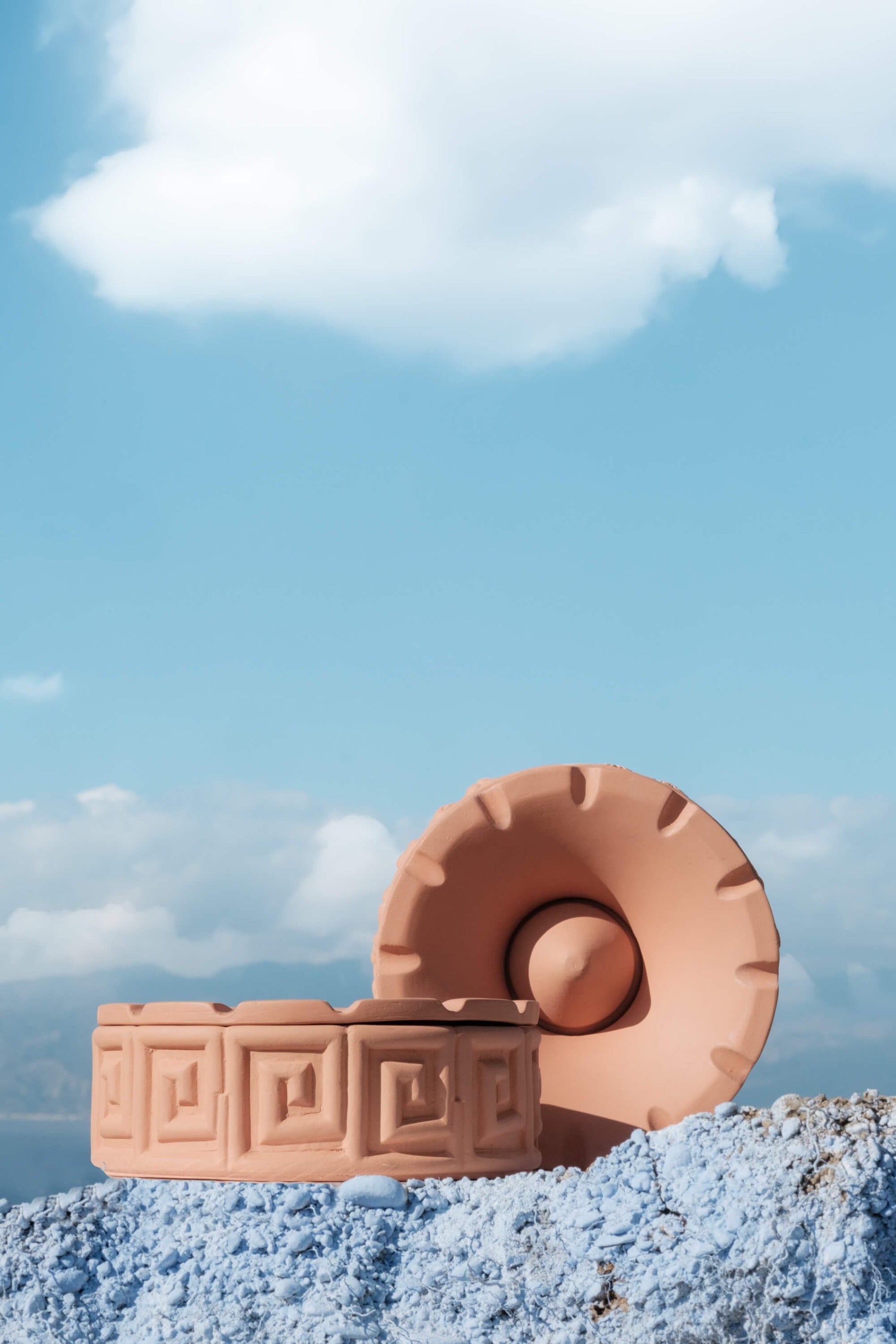 Magna Graecia Terracotta Ashtray Greche detail image - Resin Society