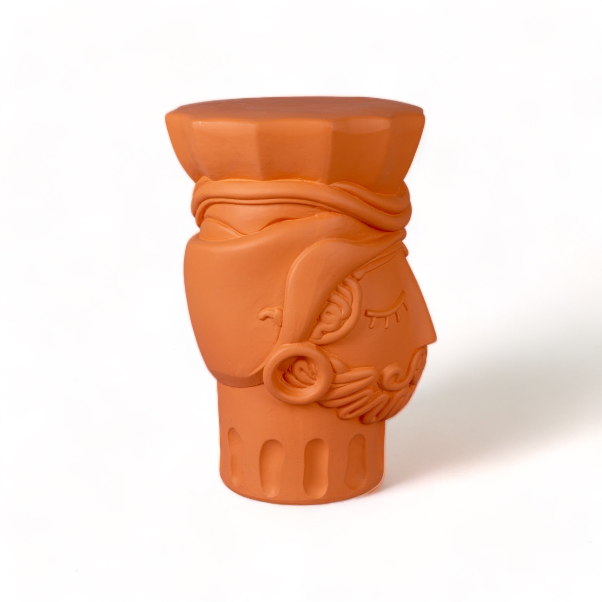 Magna Graecia Terracotta Stool Man detail image - Resin Society