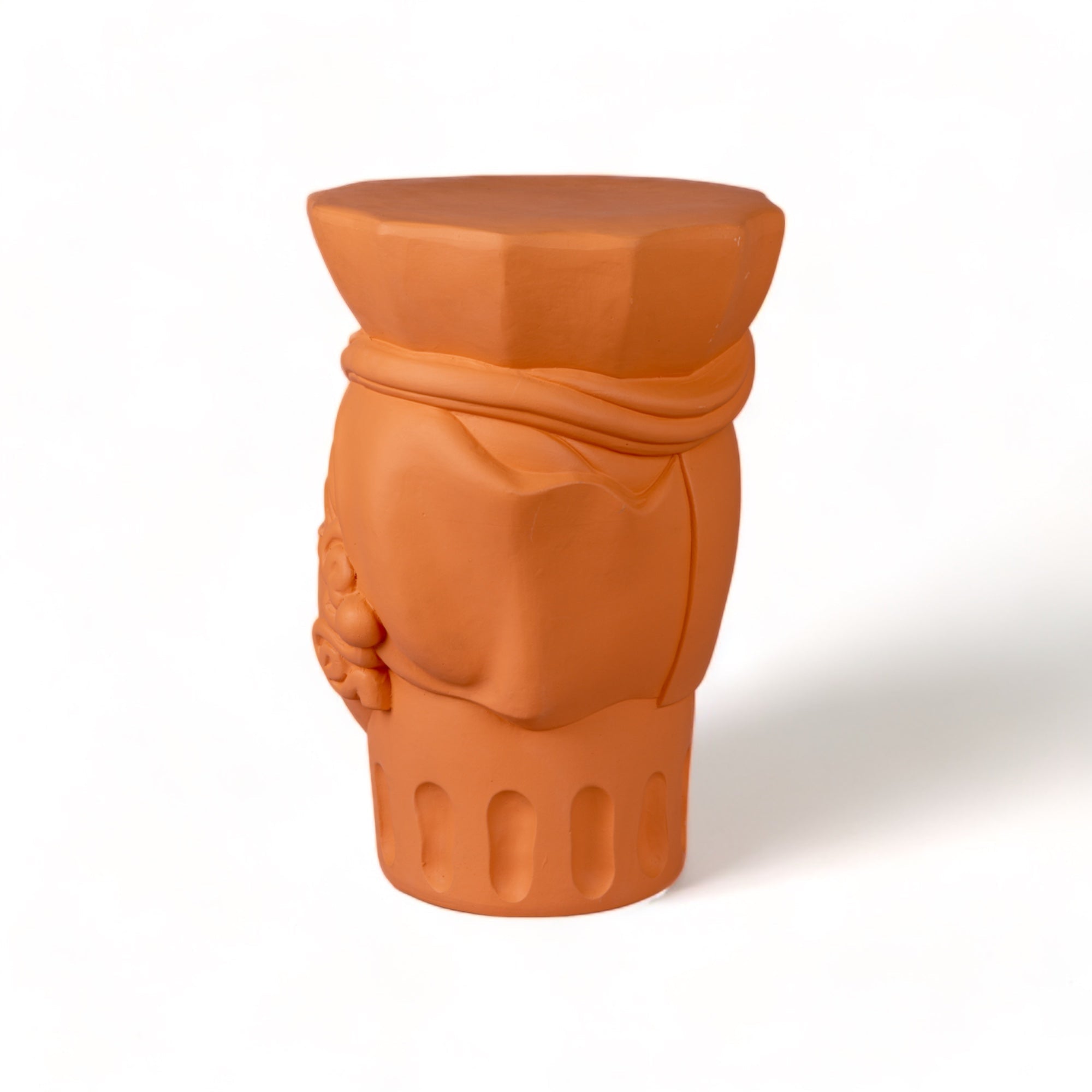 Magna Graecia Terracotta Stool Woman detail image - Resin Society