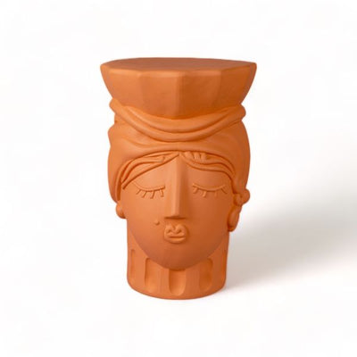 Magna Graecia Terracotta Stool Woman by DEKOR - Resin Society