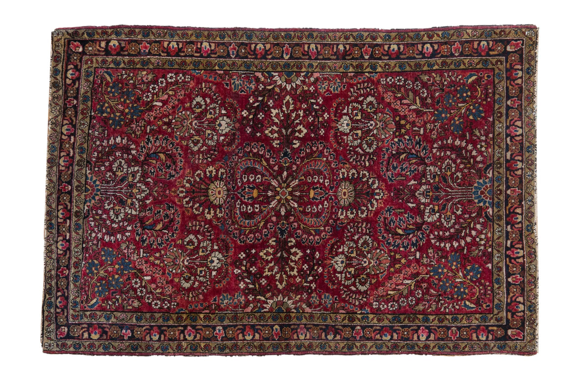 3x5 Antique German Sarouk Rug by Old New House® - main product image for Resin Society