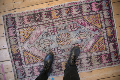 2.5x4 Vintage Distressed Oushak Rug by Old New House® - product image 2 for Resin Society