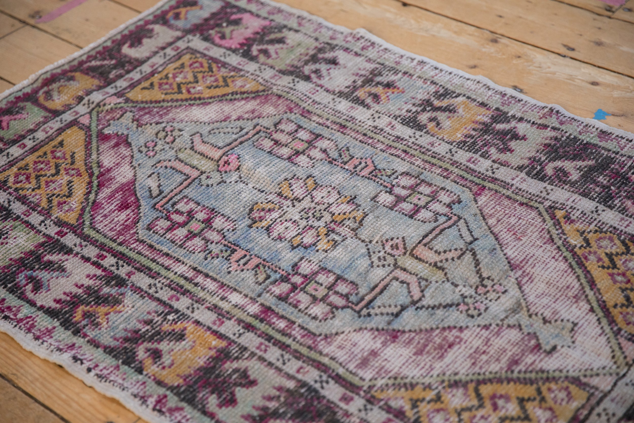 2.5x4 Vintage Distressed Oushak Rug by Old New House® - product image 5 for Resin Society