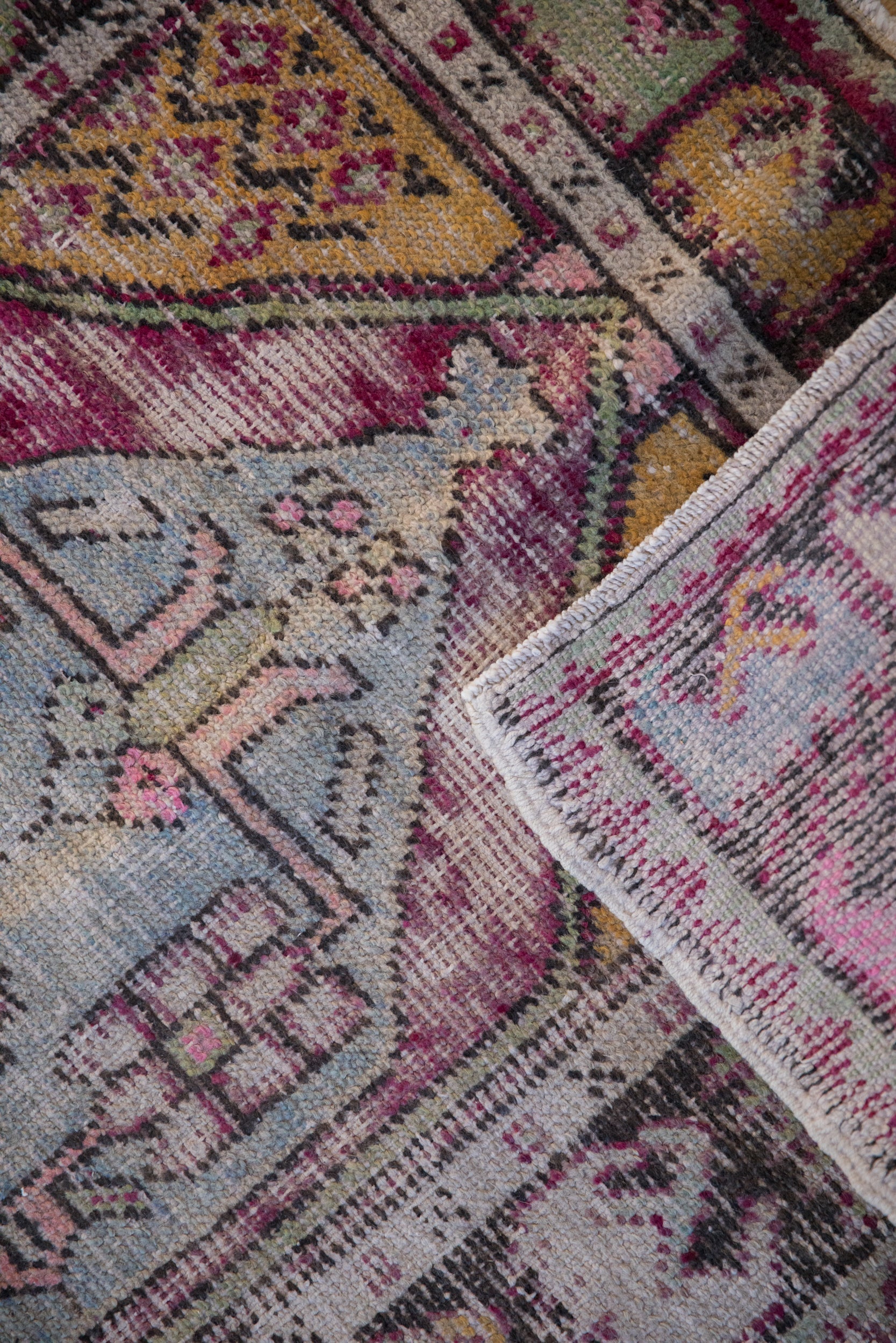2.5x4 Vintage Distressed Oushak Rug by Old New House® - product image 9 for Resin Society