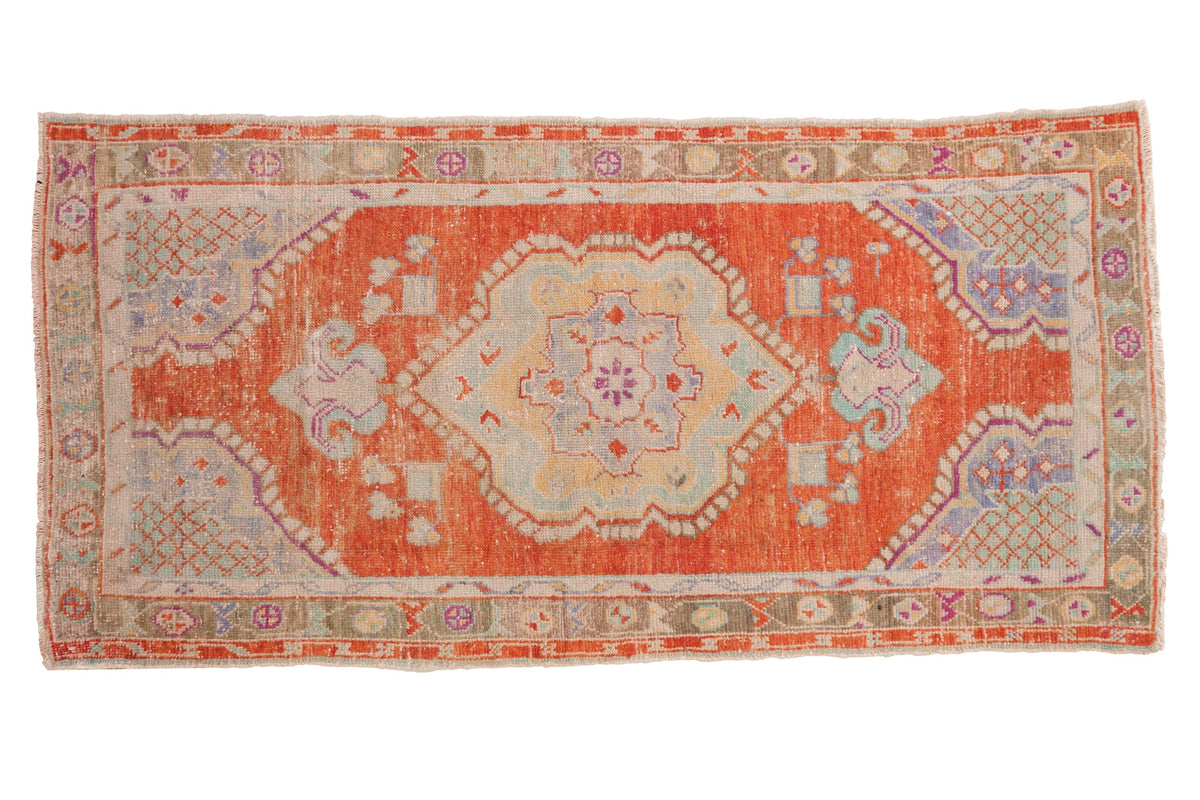 2.5x5 Vintage Distressed Oushak Rug Runner by Old New House® - main product image for Resin Society
