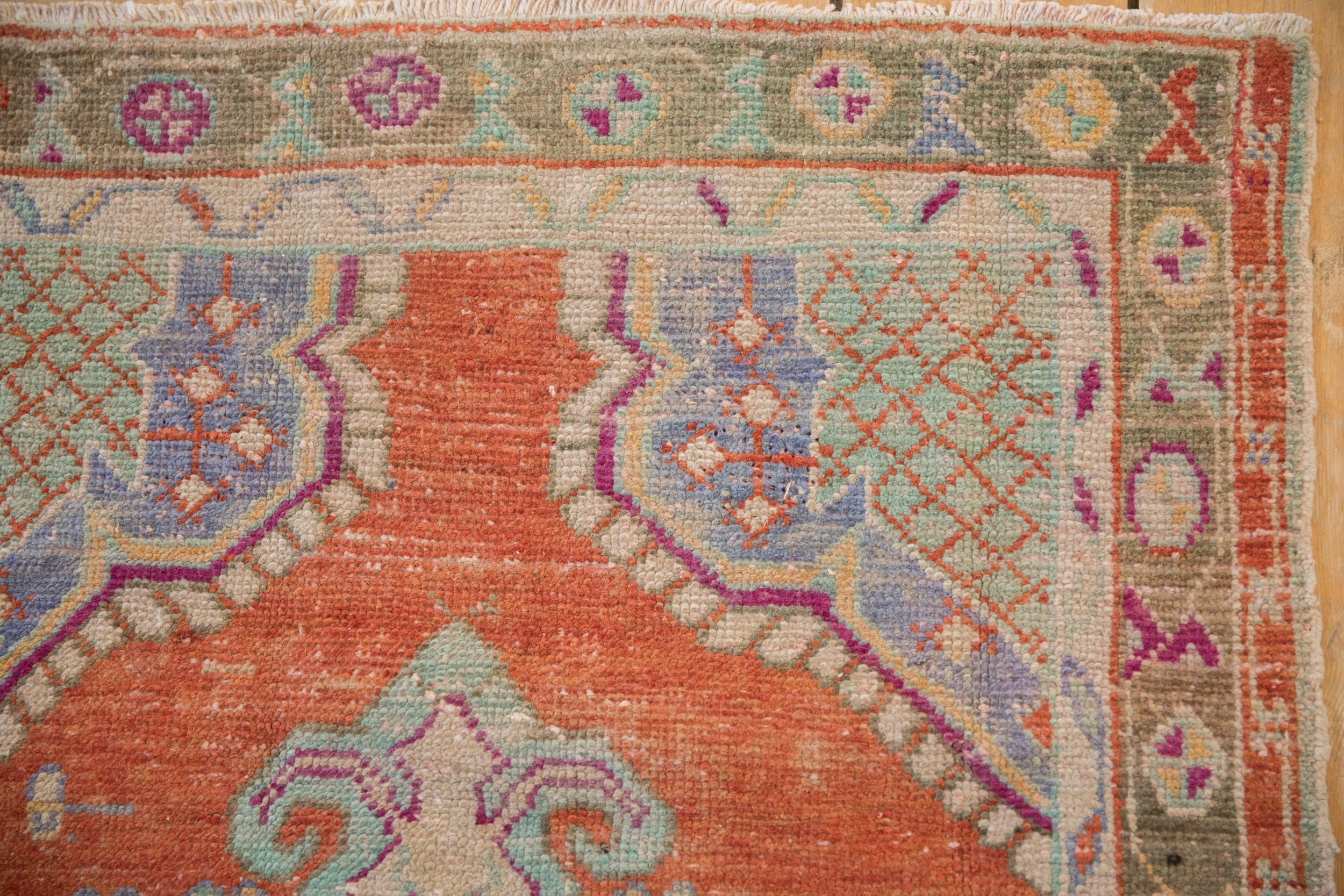 2.5x5 Vintage Distressed Oushak Rug Runner by Old New House® - product image 3 for Resin Society
