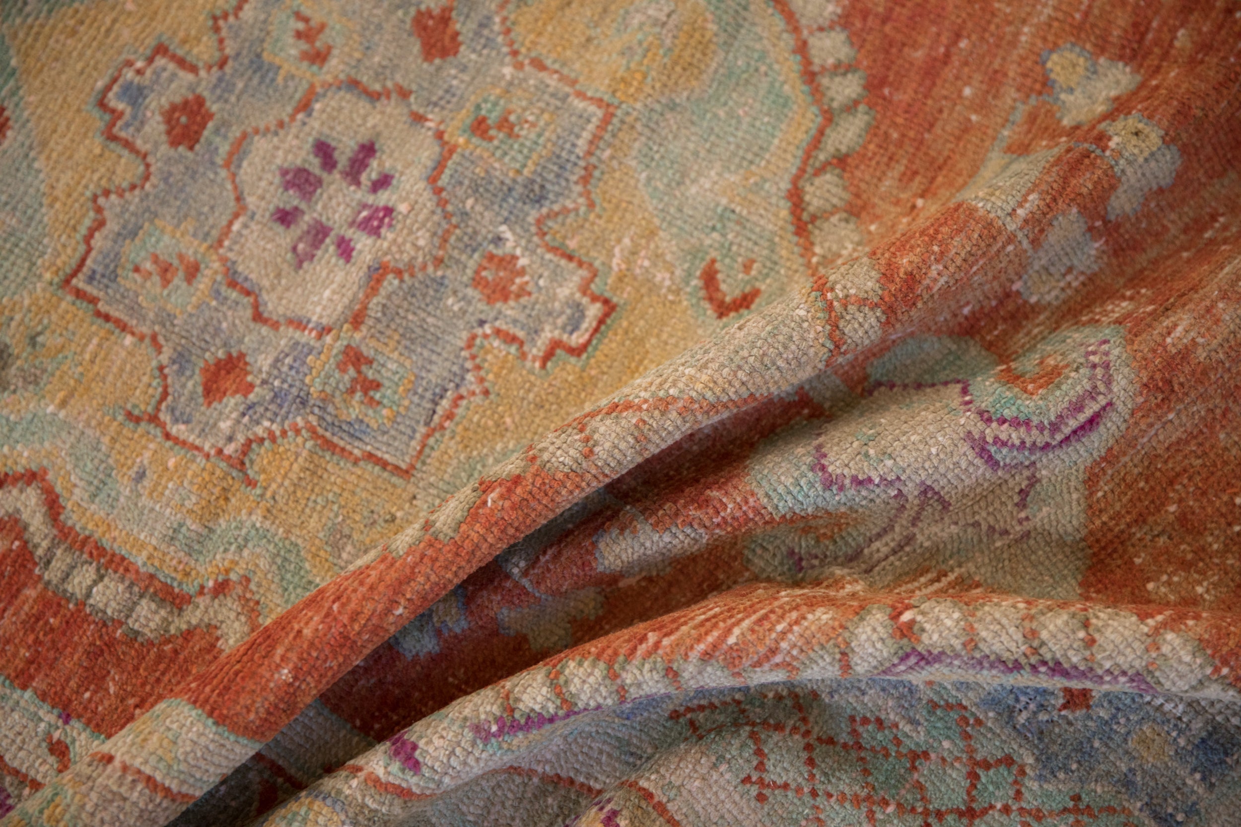 2.5x5 Vintage Distressed Oushak Rug Runner by Old New House® - product image 8 for Resin Society