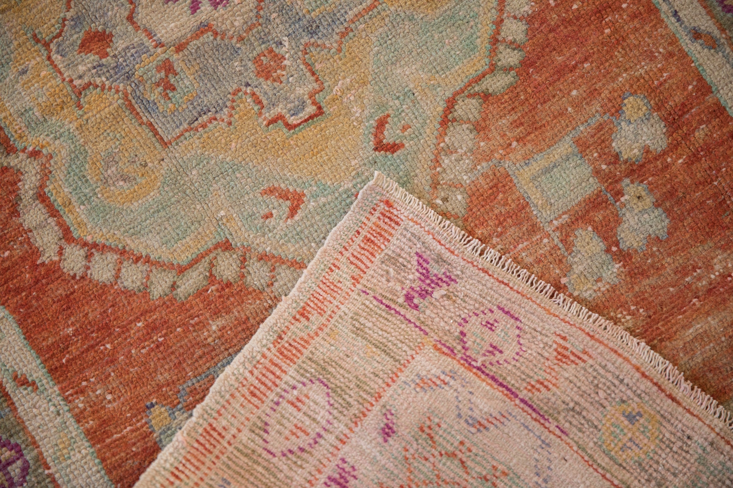 2.5x5 Vintage Distressed Oushak Rug Runner by Old New House® - product image 9 for Resin Society