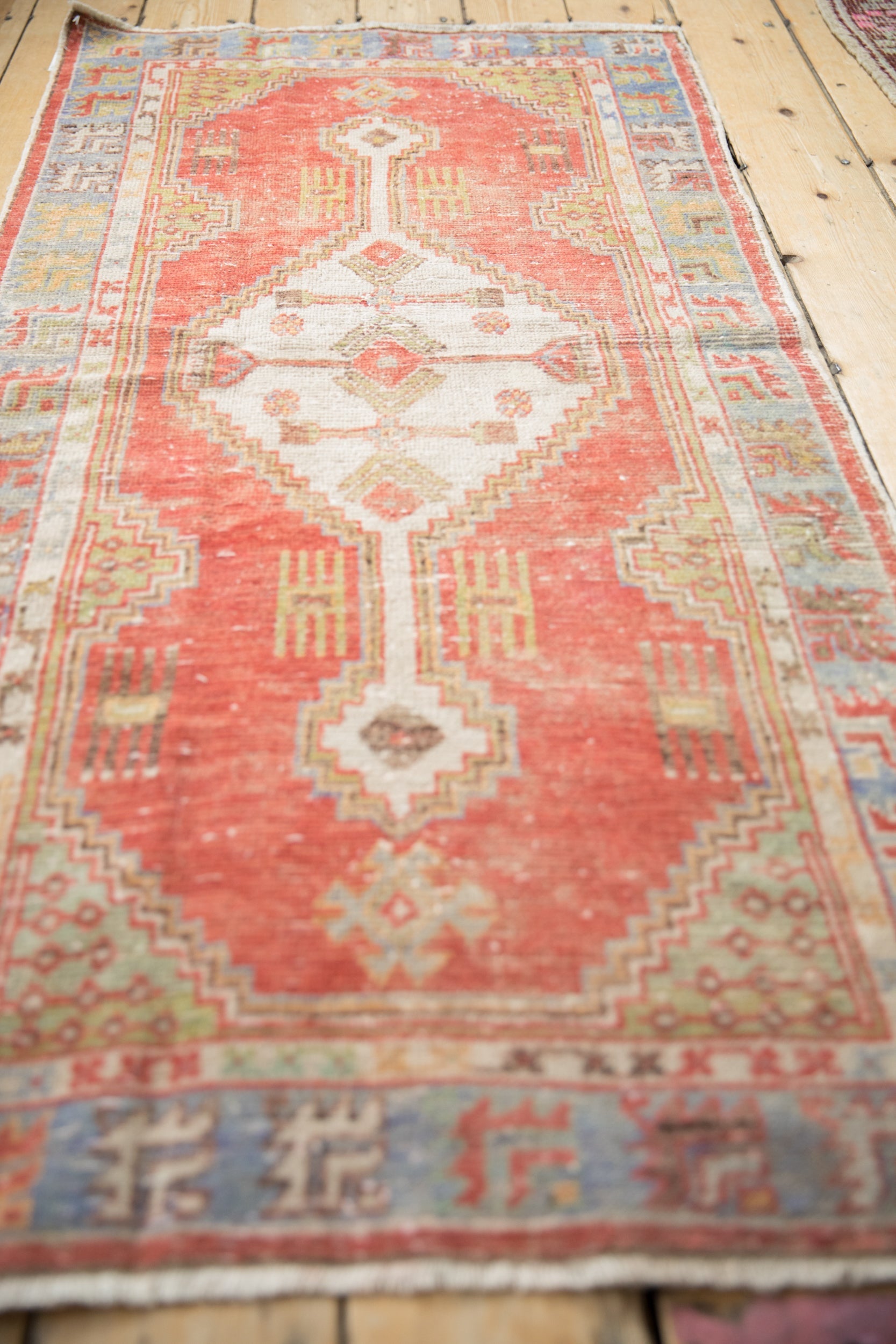 2.5x5 Vintage Distressed Oushak Rug Runner by Old New House® - product image 4 for Resin Society