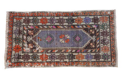 2.5x5 Vintage Distressed Oushak Rug Runner by Old New House® - main product image for Resin Society