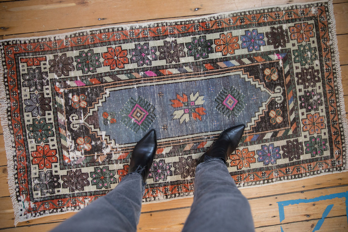 2.5x5 Vintage Distressed Oushak Rug Runner by Old New House® - product image 2 for Resin Society