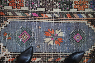 2.5x5 Vintage Distressed Oushak Rug Runner by Old New House® - product image 3 for Resin Society
