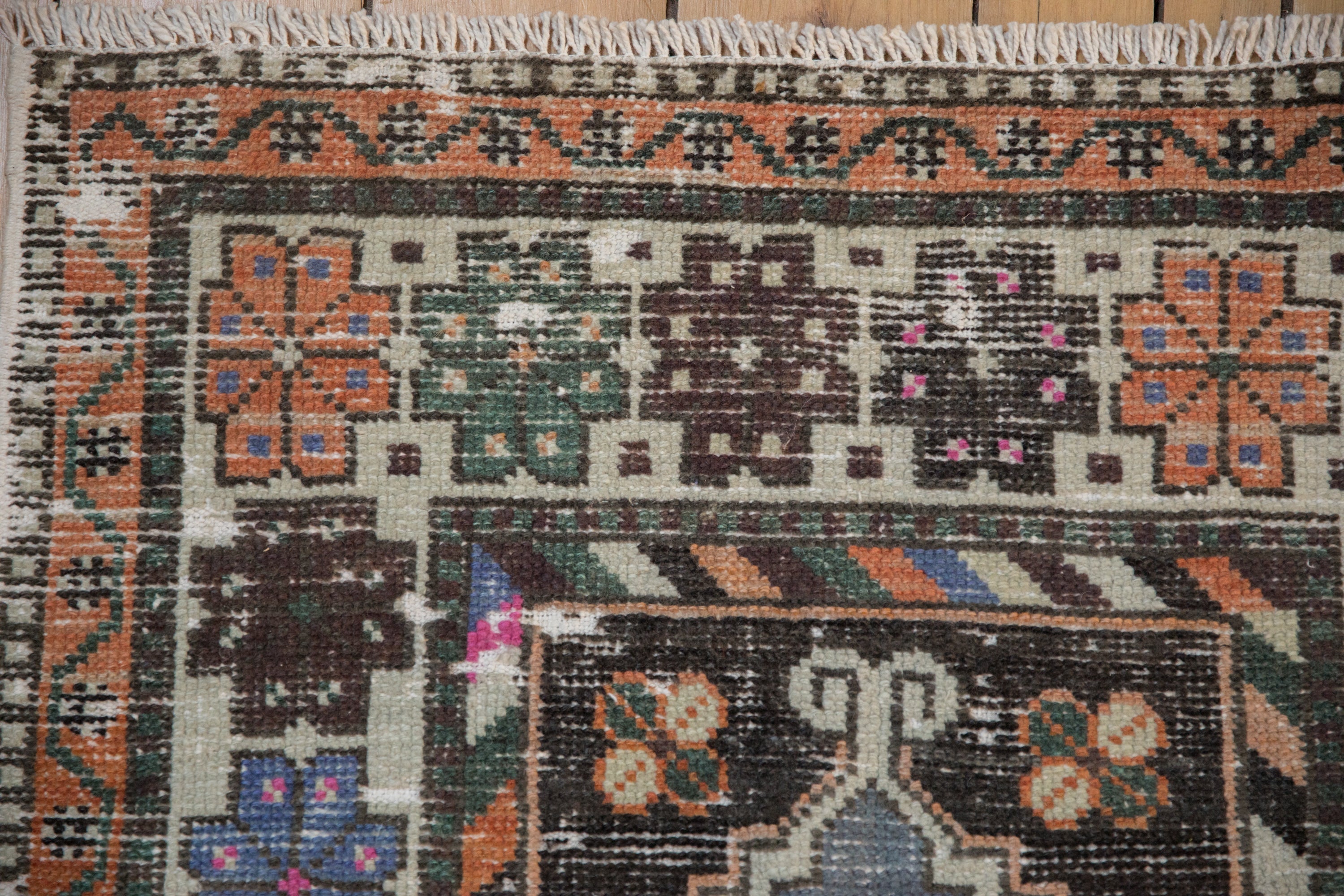 2.5x5 Vintage Distressed Oushak Rug Runner by Old New House® - product image 4 for Resin Society